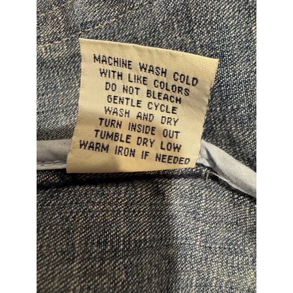 Vintage Y2K Hydraulic Denim Button Blazer Jacket Medium - Picture 9 of 9